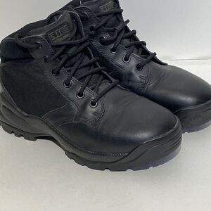 5.11 Tactical Series Atac Speed 6" Men's High Top Lace-Up Black Sneakers Size 8